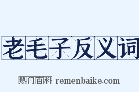 老毛子反义词是什么意思的图片